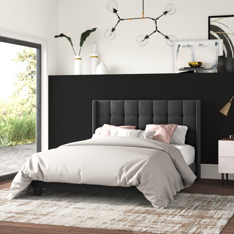 Mercury row upholstered bed discount